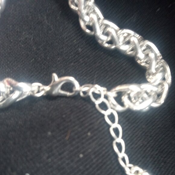 Silver Plated Link Bracelet - Picture 2 of 2